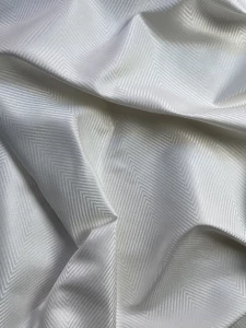 Light silk jacquard with chevrons pattern